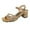 A-Gold35, variant on Women's Gladiator Sandals Rhinestone Embellishments Low Block Ankle Strap Sandal Stylish Beach Shoes