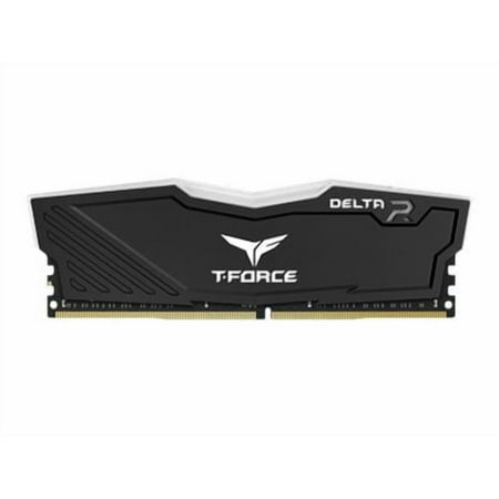 TEAMGROUP T-Force Delta RGB DDR4 32GB (2x16GB) 3200MHz (PC4-25600) CL16 Desktop Memory Module Ram TF3D432G3200HC16FDC01 - Black