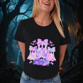 thumbnail image 5 of TOWED22 Halloween Shirts Women Cute Ghost Graphic T-Shirts Funny Spooky Ghost Print Tee Fall Halloween Holiday Casual Tops(Black,XL), 5 of 8