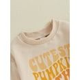 thumbnail image 4 of Newborn Baby Girls Halloween Clothes Pumpkin Patch Oversized Sweatshirt Romper Jumpsuit One Piece Fall Outfits 0-18M, 4 of 8