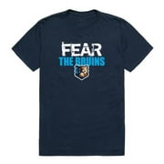 W Republic  Bob Jones University Bruins Fear College Short Sleeve T-Shirt, Navy - Medium