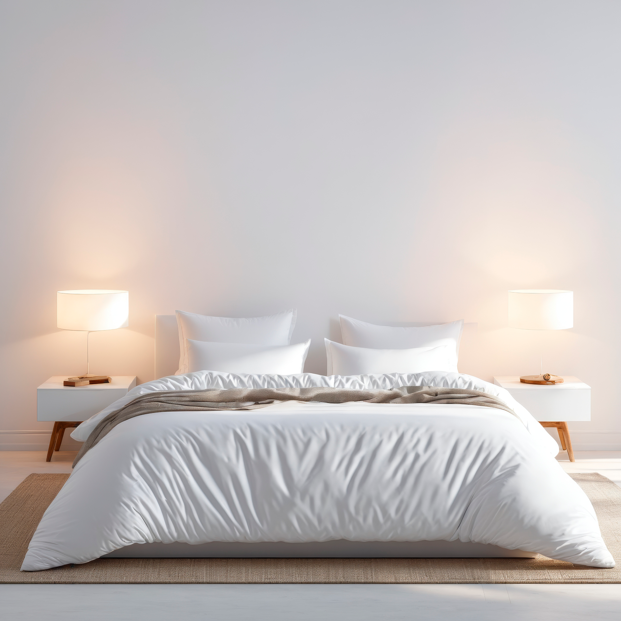 White Classic Luxury Duvet Cover Set Queen 90x90 photo 7