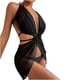 thumbnail image 1 of Traje de tres piezas Traje de baño sexy para mujer Ropa de playa Gasa Perspectiva Traje de baño dividido para mujer Fridja  nalpqowj56511, 1 of 8