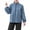 Light Blue, variant on Gytharion Women's Plus Size Hoodless Zip-up Jackets Stand Collar Elastic Cuffs Long Sleeve Jackets with Pockets Solid Color Casual Jackets