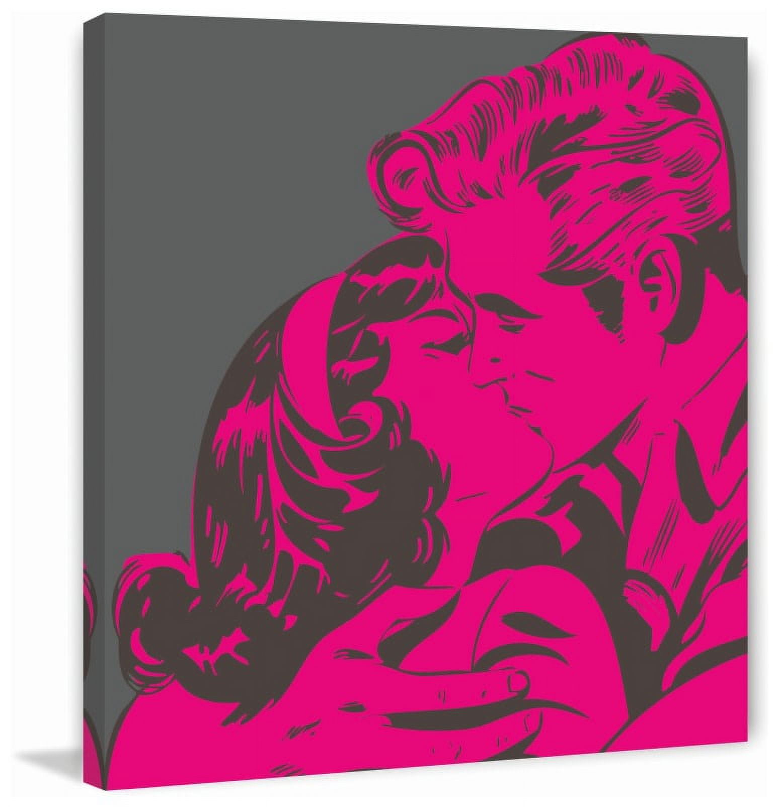 Marmont Hill "Kiss" Print on Canvas