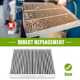 thumbnail image 3 of Cabin Air Filter Gray for Chrysler for Nissan for Volkswagen CU23003 Air Filter Replacement, 3 of 7