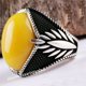 thumbnail image 2 of Anillo turco hecho a mano para hombres, anillos de circón negro con patrón de águila Vintage, Punk, joyería musulmana religiosa islámica de moda, nuevo, 2022, 2 of 4