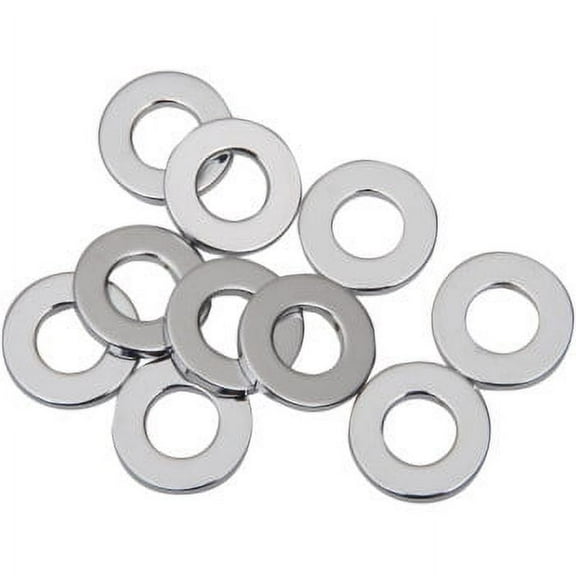 Drag Specialties DS192387 Flat Chrome Washers - 15/32in. I.D. - 29/32in. O.D. - 1/8in. thick