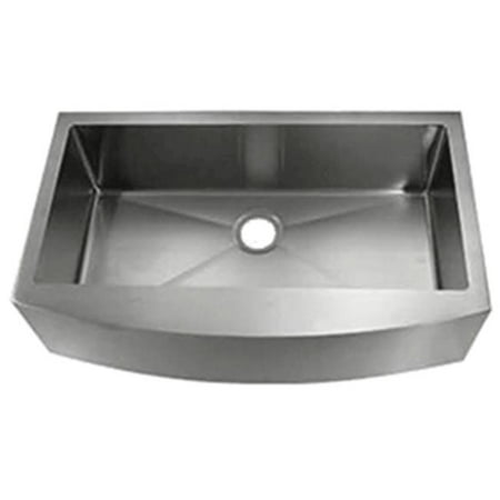 C Tech I Li 1100 36 In Curved Handmade Single Bowl Sink With