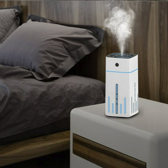 Fiudx Difusor de Aromaterapia, Tanque de Agua de 1000 Ml, Funcionamiento Silencioso, Luces Led de Colores, Apagado Automático, Humidificador y Vaporizador, Ambiente Relajante para Oficina En Casa, Fá