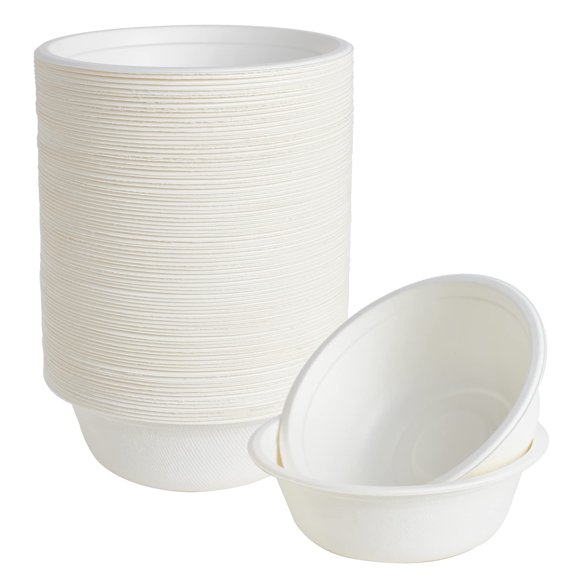 Cuencos de papel EcoliPak 473 ml [paquete de 150] compostables de 16 oz a granel