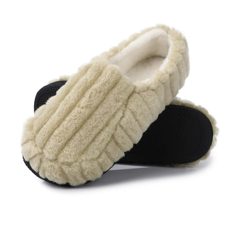 Women Memory Foam Slippers Comfy Plush Warm House Shoes Slip on