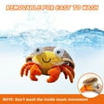 thumbnail image 3 of Crawling Crab Baby Toy, Musical Crawling Dancing Moving Walking Bouncing Learning Crab Tummy Time Toys Sensory Toddler Travel Toys for 1-3 Year Old Boy Girl, 3 of 7