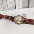 thumbnail image 3 of Women Watch Round Dial Pointer Display Adjustable Strap Anti-shock Vintage Decorative Buckle Clasp Ethnic Style Female Watch, 3 of 6