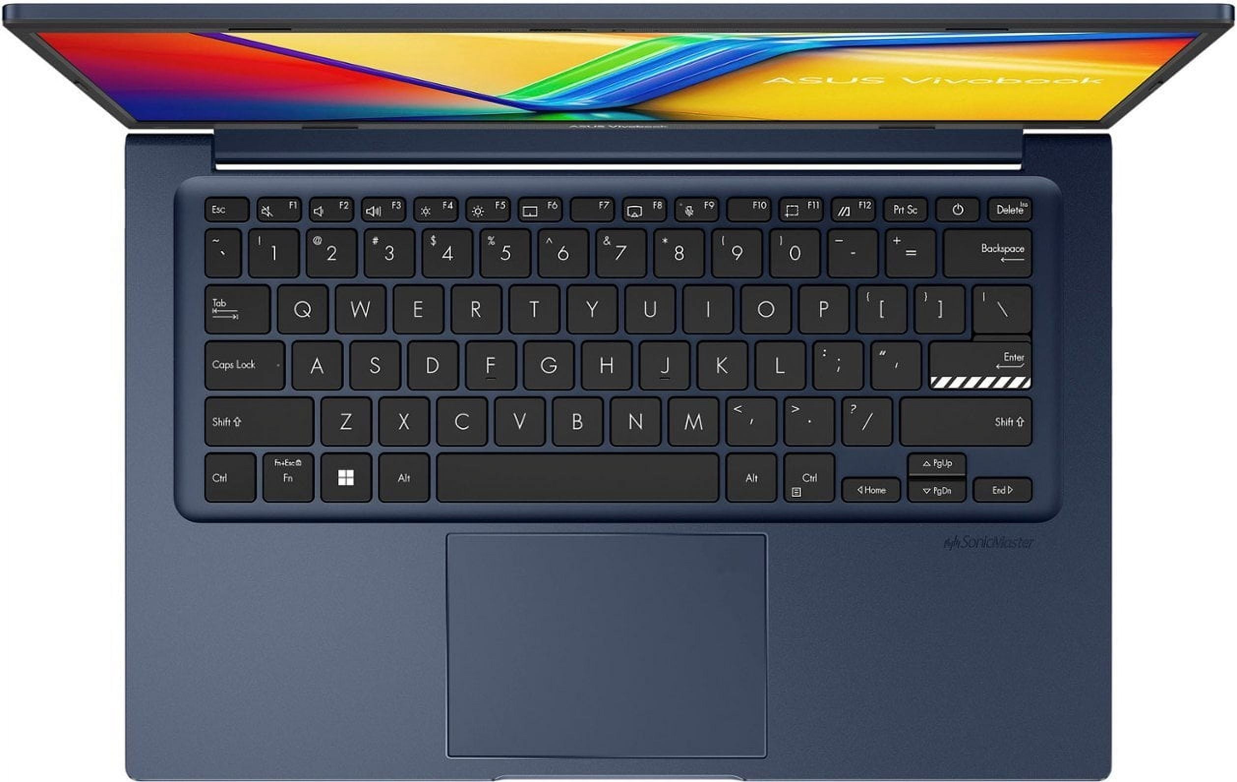 ASUS Vivobook X1404Z 14-Inch FHD Laptop, Intel i3-1215U, 8GB RAM, 128GB SSD, Quiet Blue