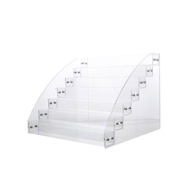 1pc Nail Polish Stand Transparent Acrylic Cosmetic Storage Shelf Lip Gloss Organizer