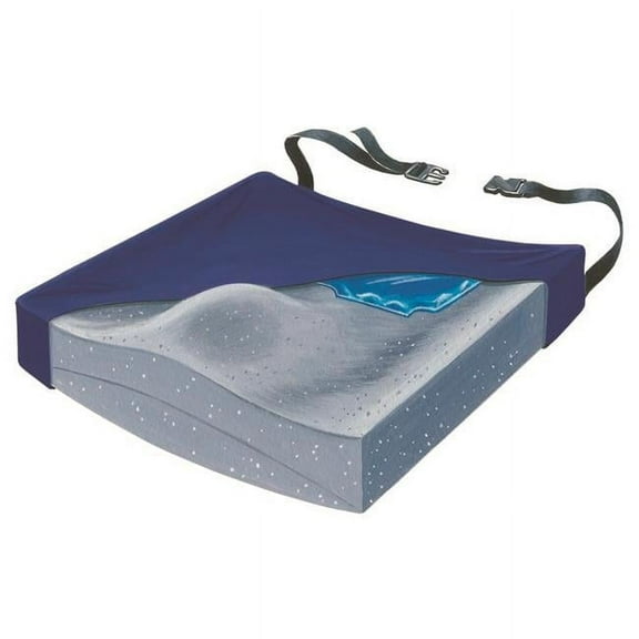 Skil-Care 751680 18 in. Contour Plus Foam Wedge Cushion with Gel Pad & LSII Cover
