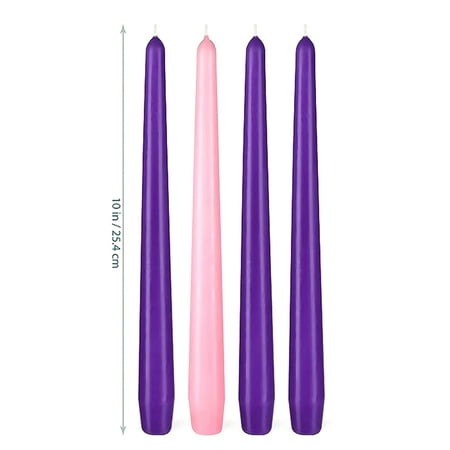 10 Advent Candle Set of 4 candles
