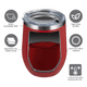 thumbnail image 4 of "Vaso Termico Vino Café Te 12oz Acero Inoxidable  Rojo ", 4 of 5