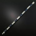 thumbnail image 2 of Lakshya Jewel LLC 14K White Gold Plated Princess Cut Blue Cubic Zirconia Men's Tennis Link Bracelet Silver, 2 of 4