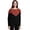 Terracotta, variant on Styles I Love Women Autumn Winter Tow-Tone Boat Neck Batwing Sleeve Pullover Knitted Sweater Long Sleeve Loose Top