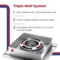 thumbnail image 4 of DuraVent Simpson Triple Wall Ceiling Support Box for Wood Stoves, Silver, 4 of 6