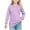 Purple, variant on vdgthytj Girls Long Sleeve Shirt Fall Crewneck Casual Solid Color Base Layer Tee Top for Kids 5-14 Years