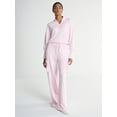 thumbnail image 2 of Scoop Women’s and Women’s Plus Ultimate Scubaknit Wide Leg Cargo Sweatpants, Sizes XS-4X, 2 of 5