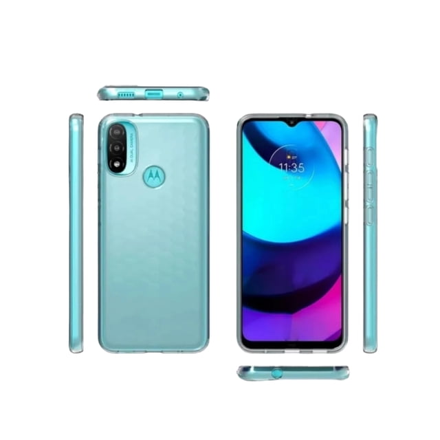 Funda De Acrigel Para Moto E20 Cely Vesmir 2 Micas De Cristal Transparente