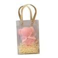 thumbnail image 2 of Toalla de baño, toalla de mano, toalla de plato, toalla de ducha, toalla cómoda para Bolsos de rafia rosa, 2 of 9