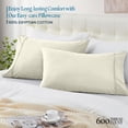 thumbnail image 4 of 100% Microfiber Pillowcases, Soft, Breathable & Wrinkle-Resistant, Set of 2, Beige Solid, Standard Size (20" x 26"), 4 of 5