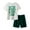Light Green, variant on Tkrady Toddler Boys Clothes Summer New Cute Cartoon Pattern Crewneck Short Sleeve Tops Shorts 2 Piece Set, Sizes 1-8 Years