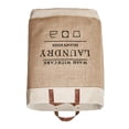 thumbnail image 4 of Bolsa de compras de tela de yute, resistente a la humedad, de EVA, simple y moderna, con diseño de letras grandes en el borde blanco., 4 of 12