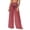 Wine-linen pants women, variant on YFNNUP Women's Wide Leg Palazzo Pant Elastic Waist Lounge Trouser Sheer Mesh Chiffon Trousers Summer Beach Vacation Casual Pants Beige XL