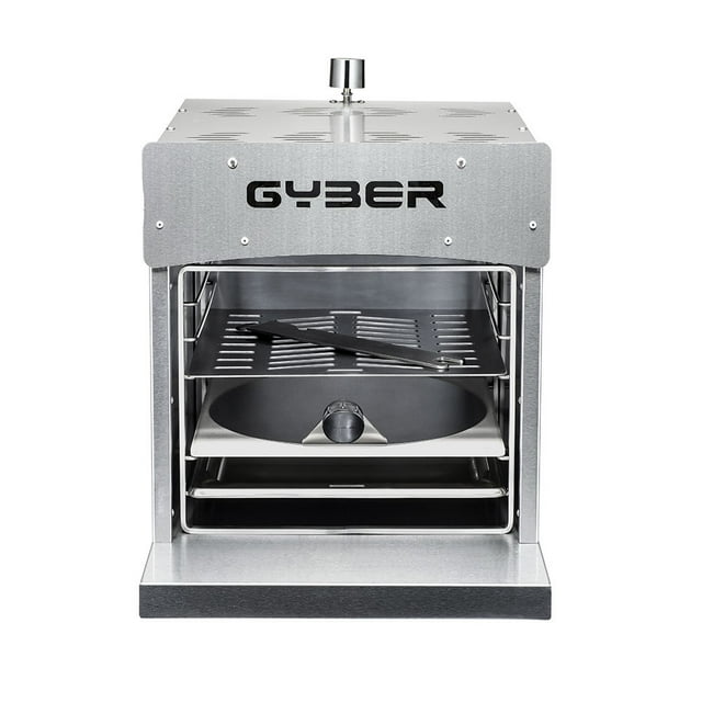 Gyber Dutton Barbecue à Gaz Propane Infrarouge Portable en Acier Inoxydable, Argent