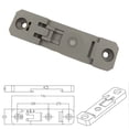 thumbnail image 3 of Bgsha Din35 Guide Rail Buckle Fixed Installation Bracket Plastic C45 Guide Rail Buckle, 3 of 8