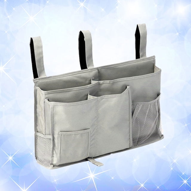 SKISUNO Bedside Handrail Railing Bag Practical Design Dacron Mesh for Hospital Bedside 1Set