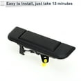 thumbnail image 5 of Unique Bargains Car Back Rear Exterior Door Tailgate Handles for Toyota Pickup 1989-1995 Durable Tailgate Replacement Handle No.6909089101 ABS Metal Black 1 Pc, 5 of 6