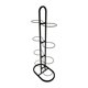 thumbnail image 1 of Soporte vertical de 8 niveles para balones de fútbol, ​​organizador portátil para sala de estar. negro, 1 of 9