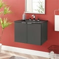 thumbnail image 2 of Modway Maybelle 24" Wall-Mount Bathroom Vanity in Gray Black, 2 of 9