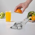 thumbnail image 4 of Stainless Steel Manual Juicer， Squeezer Stainless Steel Hand Juicer Stainless Steel Hand Juicer，Lime Squeezer Bar Tool Manual from Fruit Fresh Produce 3x Star Juicer Pro Straining Bag for Celery Juice, 4 of 8