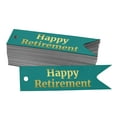 thumbnail image 1 of Inkdotpot Pack Of 50 Happy Retirement Favor Paper Tags Craft Real Gold Foil Hang Tags, 1 of 6