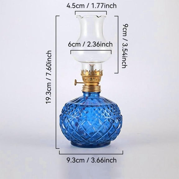 Vintage Kerosene Lamp Clear Glass Oil Lantern for Home Decor Wedding Centerpiece