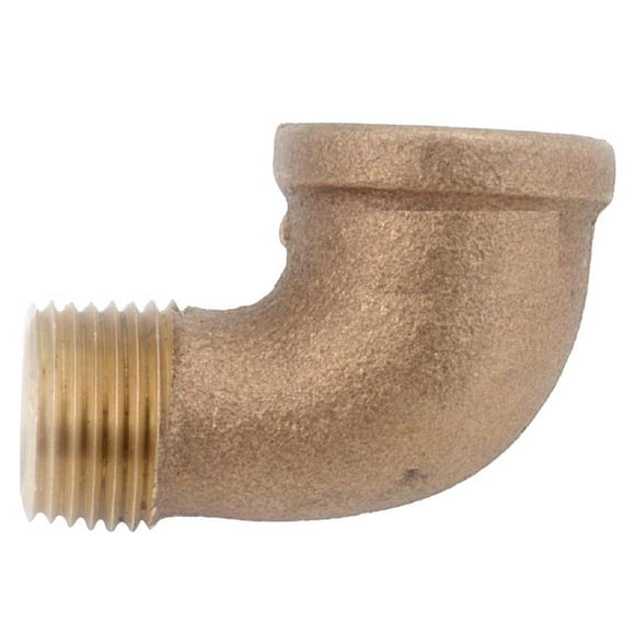 90 Degree Street Elbow Anderson Metals Brass, 1/8 pulgadas FIP x 1/8 pulgadas MILP