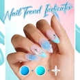 thumbnail image 6 of modelones Gel Nail Polish Kit White French Jelly Pink Winter Blue Ocean Gel Polish Set with 10 Pcs Nails Sponge for Ombre & Stickers, 4 Colors Gel Mini Salon Home DIY Trend Manicure Gift for Women, 6 of 9