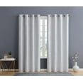 thumbnail image 2 of THD Sophia 100% Complete Blackout Privacy Energy Efficient Grommet Window Treatment Curtains - Pair, 2 of 7