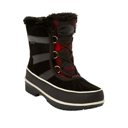 

Comfortview Wide Width Brienne Waterproof Boot | Women s Winter Snow Boots - 12 M Black