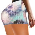 thumbnail image 3 of Mefallenssiah Femmes Hanche Taille Haute Yoga Impression Course Levage Short de Sport de Remise en Forme, 3 of 5