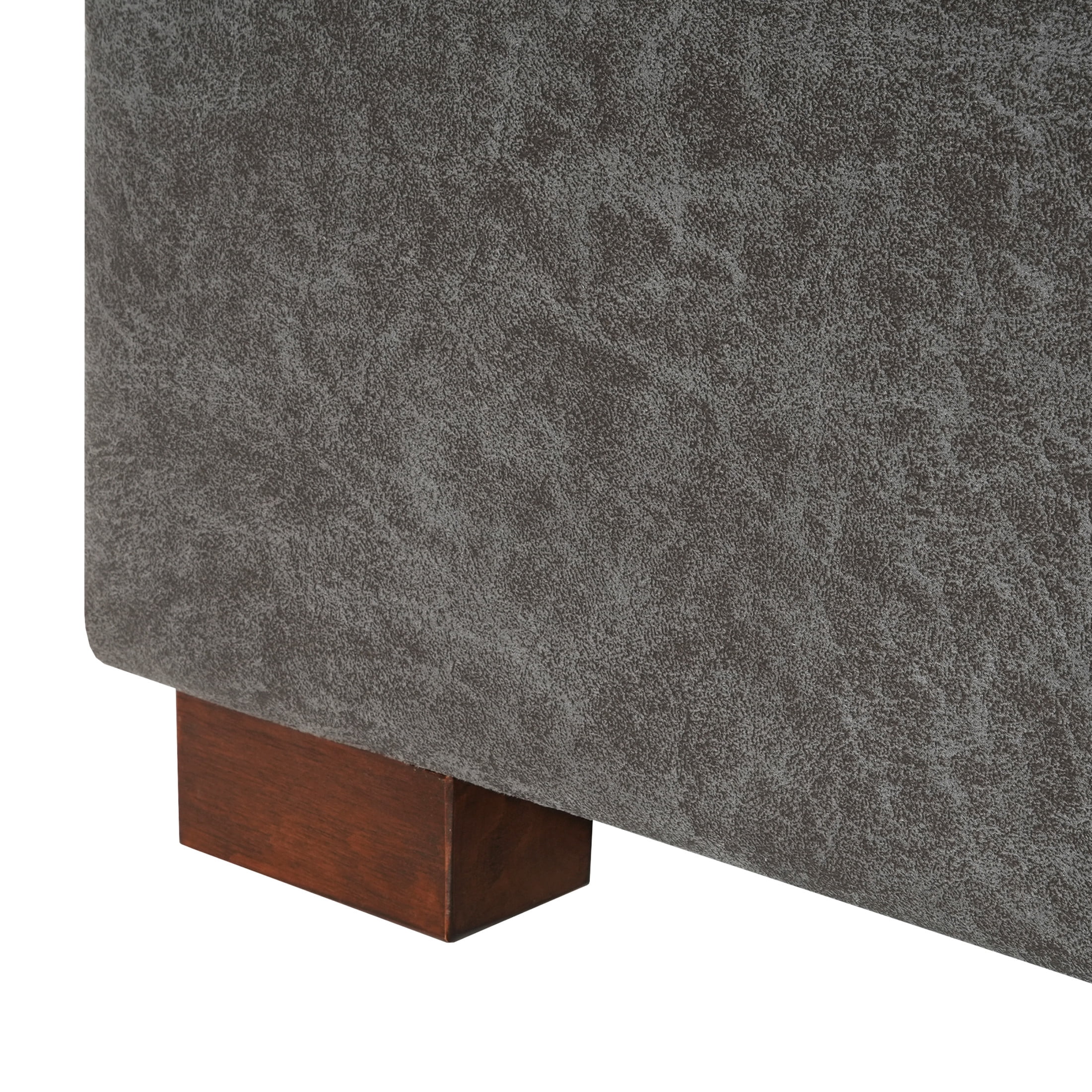 Christopher Knight Home Chenille Upholstered Storage Bench,  Lift-Top Ottoman for Entryway or Bedroom, Slate