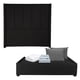 thumbnail image 1 of Box Base Cama Quee Size+Cabecera Nizza Negro+Almohada 2Pack+Protector Cloud+Sabanas Softy, 1 of 7